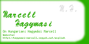 marcell hagymasi business card